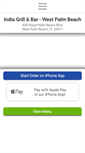 Mobile Screenshot of indiagrillbar.com
